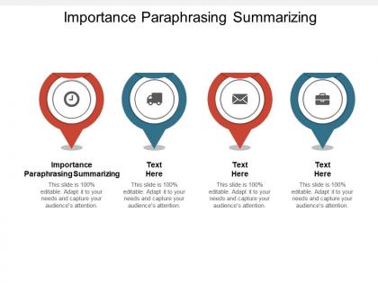 Importance paraphrasing summarizing ppt powerpoint presentation summary cpb