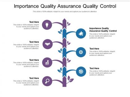 Importance quality assurance quality control ppt powerpoint presentation example 2015 cpb