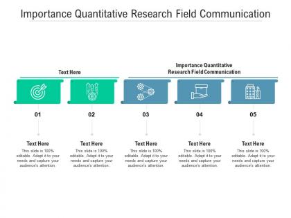 Importance quantitative research field communication ppt powerpoint presentation slides visuals cpb