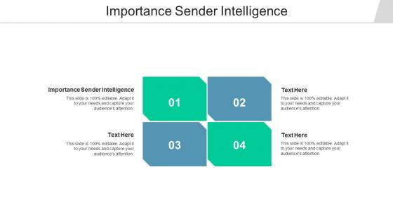 Importance sender intelligence ppt powerpoint presentation summary structure cpb