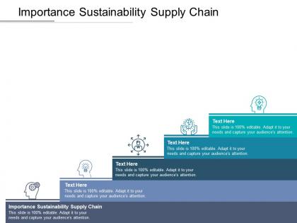 Importance sustainability supply chain ppt powerpoint presentation file professional cpb