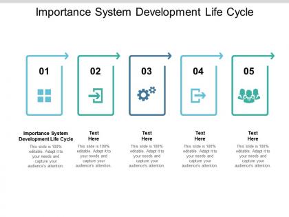 Importance system development life cycle ppt powerpoint presentation icon outfit cpb