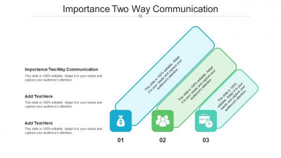 Importance Two Way Communication In Powerpoint And Google Slides Cpb