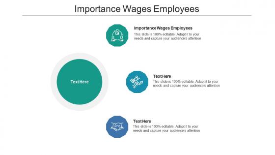 Importance wages employees ppt powerpoint presentation show background cpb