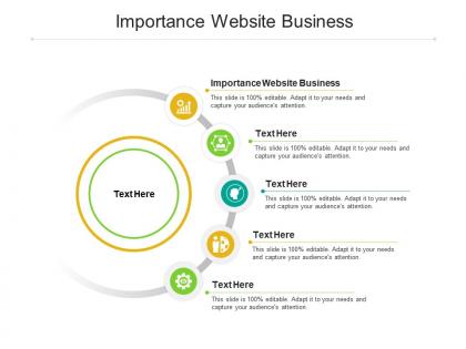 Importance website business ppt powerpoint presentation pictures model cpb
