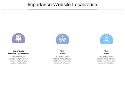 Importance website localization ppt powerpoint presentation pictures slides cpb