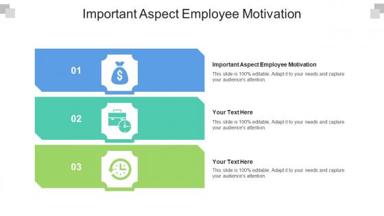 Important Aspect Employee Motivation Ppt Powerpoint Presentation Pictures Layout Ideas Cpb