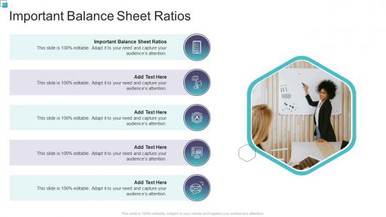 Important Balance Sheet Ratios In Powerpoint And Google Slides Cpb