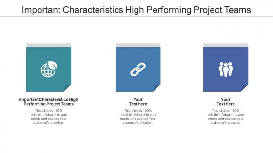 Important Characteristics High Performing Project Teams Ppt Powerpoint Template Show Cpb