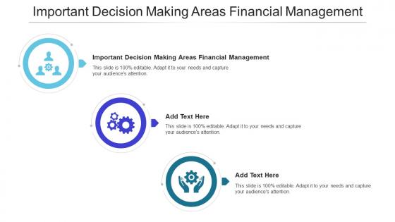 Important Decision Making Areas Financial Management Ppt Powerpoint Pictures Cpb