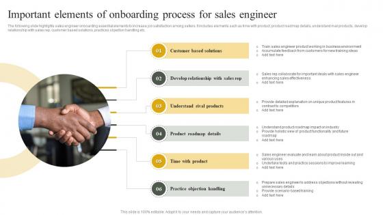 Important Elements Of Onboarding Process For Sales Engineer