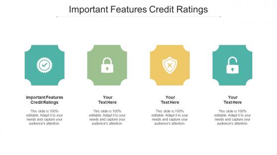 Important Features Credit Ratings Ppt Powerpoint Presentation Styles Demonstration Cpb