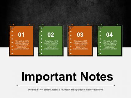 Important notes ppt visual aids background images