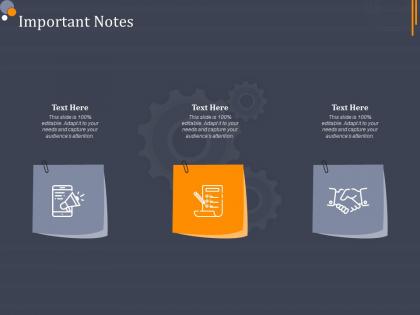 Important notes product category attractive analysis ppt brochure