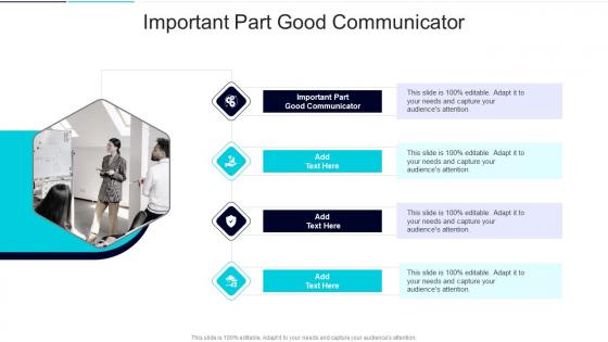 Important Part Good Communicator In Powerpoint And Google Slides Cpb