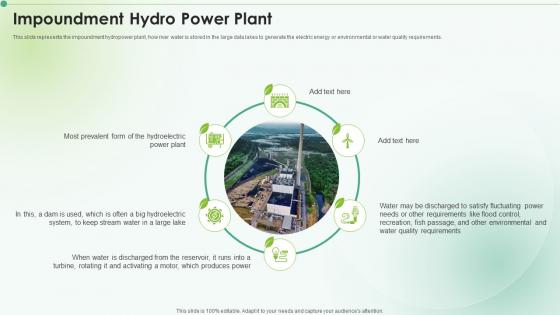 Impoundment Hydro Power Plant Clean Energy Ppt Powerpoint Presentation Icon Graphics