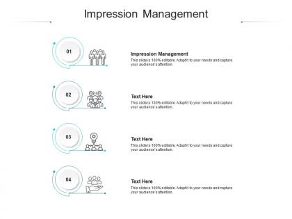 Impression management ppt powerpoint presentation inspiration graphics example cpb