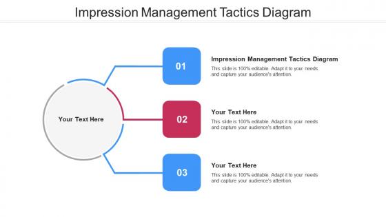 Impression management tactics diagram ppt powerpoint presentation diagram images cpb