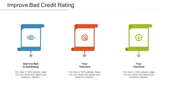 Improve Bad Credit Rating Ppt Powerpoint Presentation Infographic Cpb