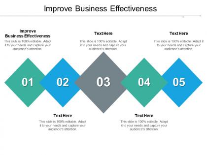 Improve business effectiveness ppt powerpoint presentation icon background designs cpb