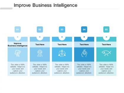 Improve business intelligence ppt powerpoint presentation professional backgrounds cpb