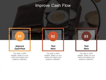 Improve cash flow ppt powerpoint presentation file maker cpb