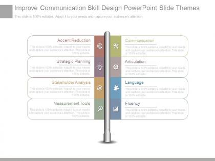 Improve communication skill design powerpoint slide themes