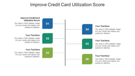 Improve credit card utilization score ppt powerpoint presentation model grid cpb