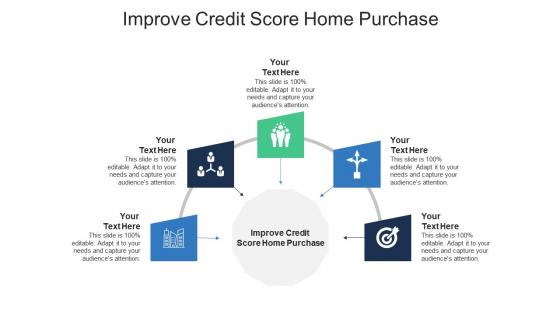 Improve credit score home purchase ppt powerpoint presentation pictures graphic images cpb