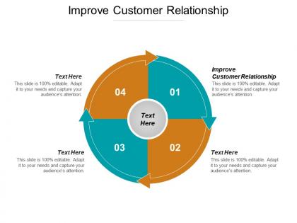 Improve customer relationship ppt powerpoint presentation icon layout cpb