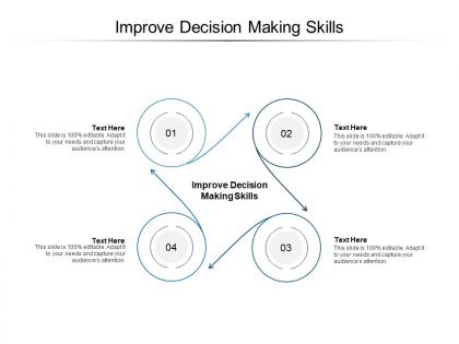 Improve decision making skills ppt powerpoint presentation pictures introduction cpb