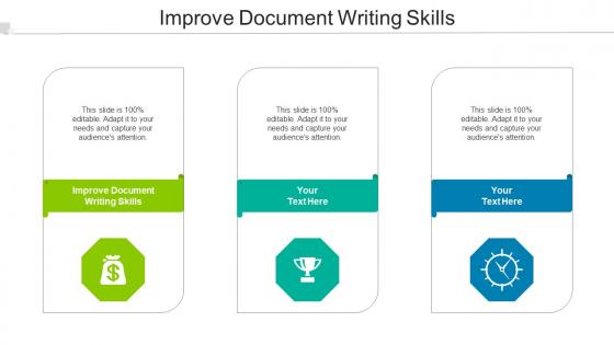 Improve Document Writing Skills Ppt Powerpoint Presentation Tips Cpb