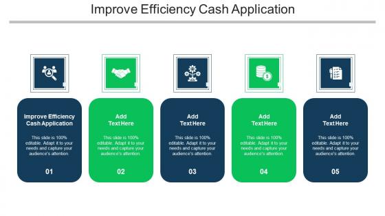 Improve Efficiency Cash Application Ppt Powerpoint Presentation Template Grid Cpb