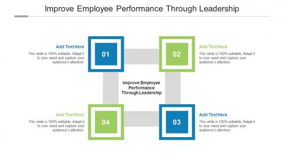 Improve Employee Performance Through Leadership In Powerpoint And Google Slides Cpb