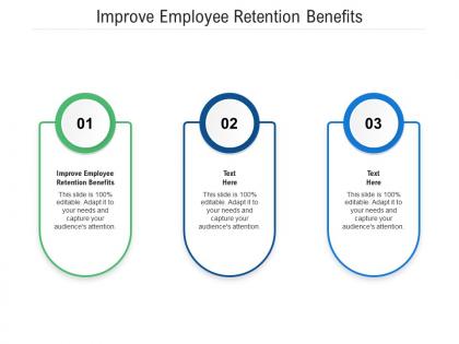 Improve employee retention benefits ppt powerpoint presentation gallery examples cpb