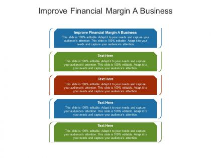 Improve financial margin a business ppt powerpoint presentation slides file formats cpb