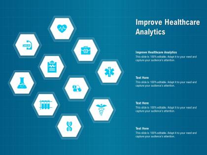 Improve healthcare analytics ppt powerpoint presentation file templates
