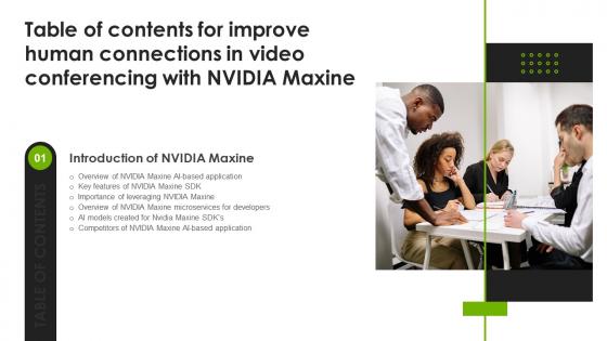 video conference presentation ppt Improve Human Connections In Video Conferencing Table Of Contents