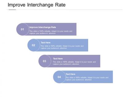 Improve interchange rate ppt powerpoint presentation infographic template design inspiration cpb
