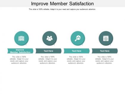 Improve member satisfaction ppt powerpoint presentation outline mockup cpb