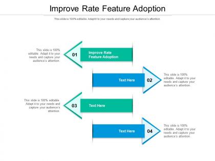 Improve rate feature adoption ppt powerpoint presentation deck cpb
