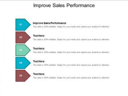 Improve sales performance ppt powerpoint presentation file smartart cpb