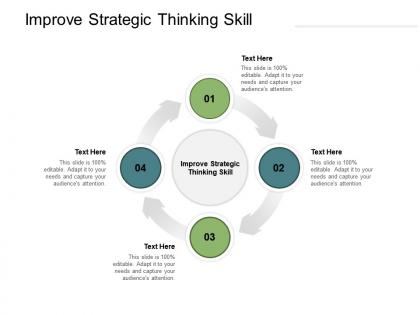 Improve strategic thinking skill ppt powerpoint presentation visual aids cpb