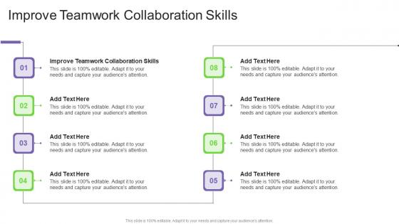 Improve Teamwork Collaboration Skills In Powerpoint And Google Slides Cpb