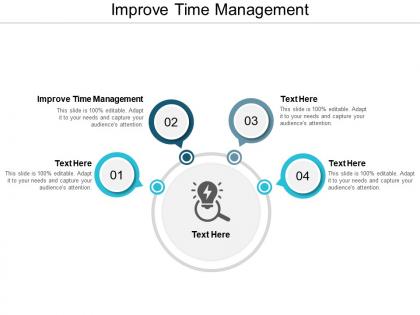 Improve time management ppt powerpoint presentation file layout ideas cpb