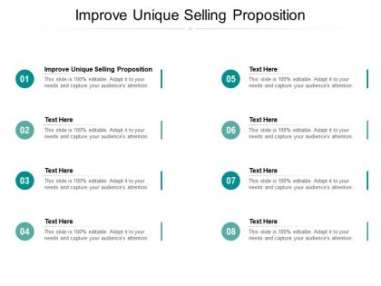 Improve unique selling proposition ppt powerpoint presentation summary gallery cpb