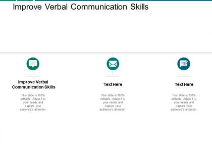 Improve verbal communication skills ppt powerpoint presentation inspiration graphics example cpb