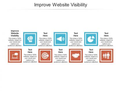 Improve website visibility ppt powerpoint presentation infographic template master slide cpb