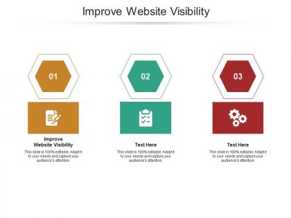 Improve website visibility ppt powerpoint presentation summary show cpb