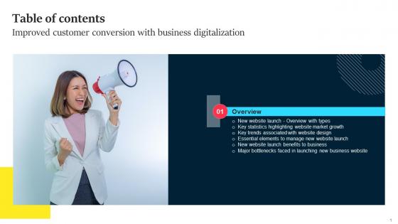 Improved Customer Conversion With Business Digitalization Table Of Contents